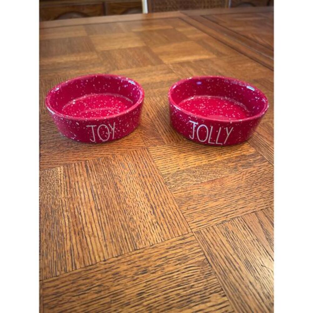 Rae Dunn Holiday Pet Bowls